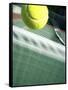 Tennis Racquet, Ball and Net-null-Framed Stretched Canvas