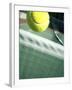 Tennis Racquet, Ball and Net-null-Framed Photographic Print