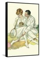 Tennis Romance-null-Framed Stretched Canvas