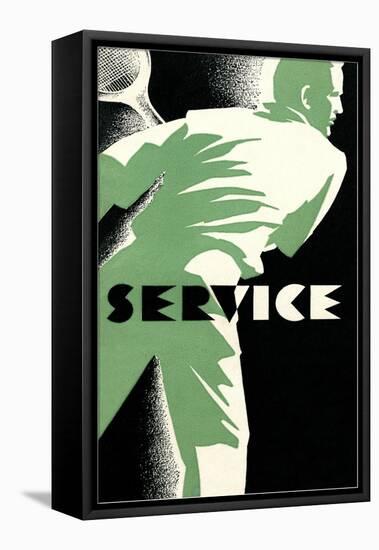Tennis Service Poster-null-Framed Stretched Canvas