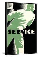 Tennis Service Poster-null-Framed Stretched Canvas