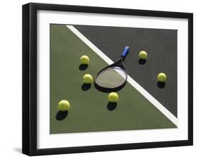 Tennis Still Life-null-Framed Premium Photographic Print