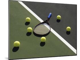 Tennis Still Life-null-Mounted Photographic Print