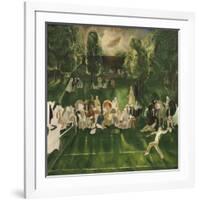 Tennis Tournament, 1920-George Bellows-Framed Art Print