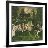 Tennis Tournament, 1920-George Bellows-Framed Art Print