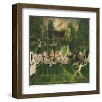 Tennis Tournament, 1920-George Bellows-Framed Art Print