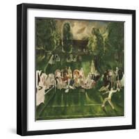 Tennis Tournament, 1920-George Bellows-Framed Art Print