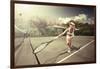 Tennis-ersler-Framed Art Print