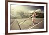 Tennis-ersler-Framed Art Print