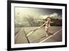 Tennis-ersler-Framed Art Print