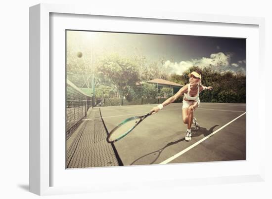 Tennis-ersler-Framed Premium Giclee Print