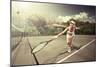 Tennis-ersler-Mounted Premium Giclee Print