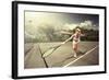 Tennis-ersler-Framed Art Print