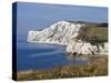 Tennyson Down, Black Rock and Highdown Cliffs from Freshwater Bay, Isle of Wight, England, UK-Rainford Roy-Stretched Canvas