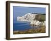 Tennyson Down, Black Rock and Highdown Cliffs from Freshwater Bay, Isle of Wight, England, UK-Rainford Roy-Framed Photographic Print