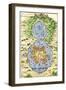 Tenochtitlan, Capital City of Aztec Mexico, an Island Connected by Causeways to Land, c.1520-null-Framed Premium Giclee Print