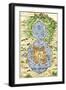 Tenochtitlan, Capital City of Aztec Mexico, an Island Connected by Causeways to Land, c.1520-null-Framed Premium Giclee Print