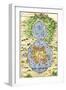 Tenochtitlan, Capital City of Aztec Mexico, an Island Connected by Causeways to Land, c.1520-null-Framed Premium Giclee Print