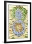 Tenochtitlan, Capital City of Aztec Mexico, an Island Connected by Causeways to Land, c.1520-null-Framed Giclee Print