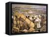 Tenochtitlan (Mexico City)-Diego Rivera-Framed Stretched Canvas