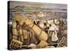 Tenochtitlan (Mexico City)-Diego Rivera-Stretched Canvas