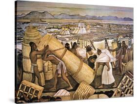 Tenochtitlan (Mexico City)-Diego Rivera-Stretched Canvas