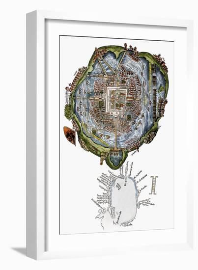 Tenochtitlan (Mexico City)-null-Framed Giclee Print