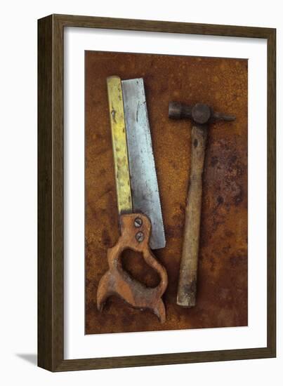 Tenon Saw with Hammer-Den Reader-Framed Photographic Print