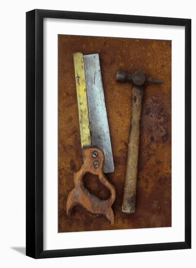 Tenon Saw with Hammer-Den Reader-Framed Photographic Print