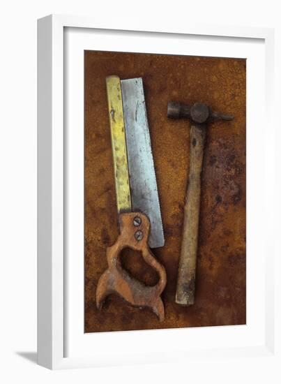 Tenon Saw with Hammer-Den Reader-Framed Photographic Print