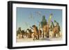 Tenontosaurus and Argentinosaurus Dinosaurs Migrating in Search of Water-Stocktrek Images-Framed Premium Giclee Print