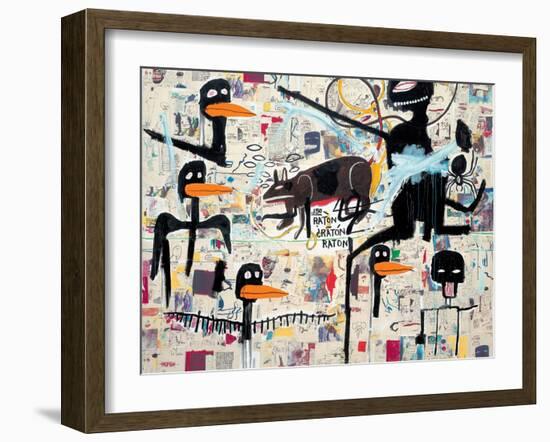 Tenor, 1985-Jean-Michel Basquiat-Framed Giclee Print