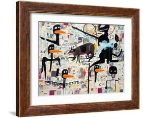 Tenor, 1985-Jean-Michel Basquiat-Framed Giclee Print