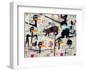 Tenor, 1985-Jean-Michel Basquiat-Framed Giclee Print