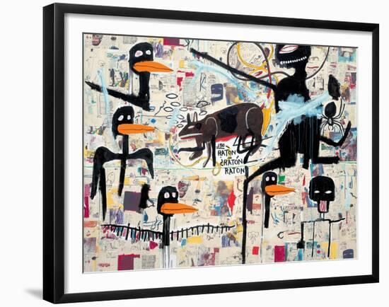 Tenor, 1985-Jean-Michel Basquiat-Framed Giclee Print