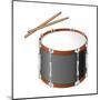 Tenor Drum and Drumsticks, Percussion, Musical Instrument-Encyclopaedia Britannica-Mounted Poster