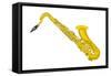 Tenor Saxophone, Brass, Musical Instrument-Encyclopaedia Britannica-Framed Stretched Canvas