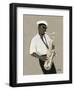 Tenor Saxophone Player-William Buffett-Framed Art Print