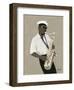 Tenor Saxophone Player-William Buffett-Framed Art Print