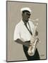 Tenor Saxophone Player-William Buffett-Mounted Art Print