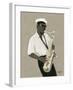 Tenor Saxophone Player-William Buffett-Framed Art Print