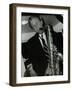 Tenor Saxophonist Spike Robinson Playing at the Bell, Codicote, Hertfordshire, 11 September 1986-Denis Williams-Framed Photographic Print