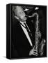 Tenor Saxophonist Spike Robinson Playing at the Fairway, Welwyn Garden City, Hertfordshire, 1992-Denis Williams-Framed Stretched Canvas