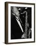 Tenor Saxophonist Spike Robinson Playing at the Fairway, Welwyn Garden City, Hertfordshire, 1992-Denis Williams-Framed Photographic Print