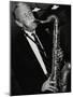 Tenor Saxophonist Spike Robinson Playing at the Fairway, Welwyn Garden City, Hertfordshire, 1992-Denis Williams-Mounted Photographic Print