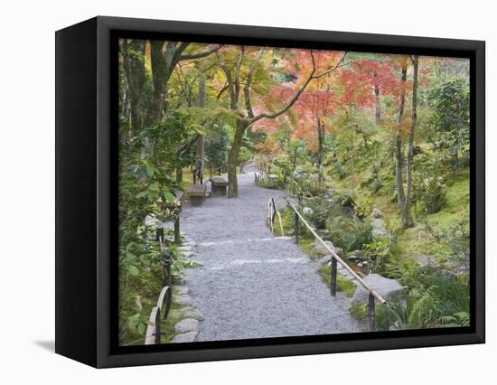 Tenryuji Temple Garden, Sagano, Arashiyama, Kyoto, Japan-Rob Tilley-Framed Stretched Canvas