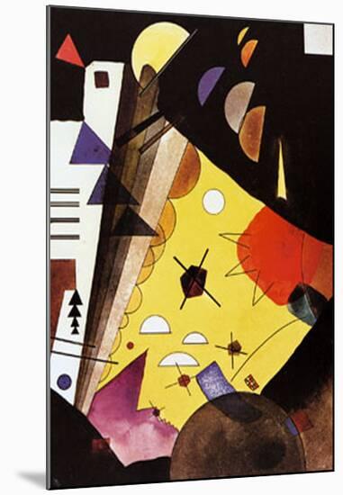 Tension in Height-Wassily Kandinsky-Mounted Art Print