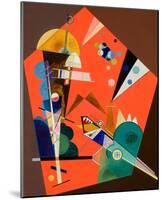 Tension in Red-Wassily Kandinsky-Mounted Art Print