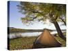 Tent at Judith River Campsite on the Upper Missouri River Breaks National Monument, Montana, Usa-Chuck Haney-Stretched Canvas