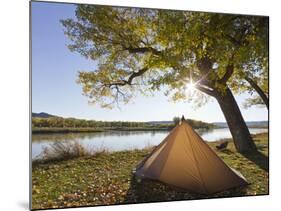 Tent at Judith River Campsite on the Upper Missouri River Breaks National Monument, Montana, Usa-Chuck Haney-Mounted Photographic Print